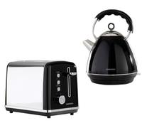 Daewoo Kensington Pyramid Matching 2 Slice Toaster & Kettle Set 1.7L 3000W Retro Bundle Combo Pack