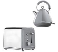 Daewoo Kensington Pyramid Matching 2 Slice Toaster & Kettle Set 1.7L 3000W Retro Bundle Combo Pack