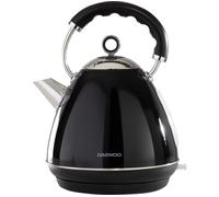 Daewoo Kensington Pyramid Kettle, Stainless Steel, 3000 W, 1.7 liters, Black