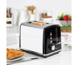Daewoo Kensington Sda1583Ge Black 2 Slice Toaster With Reheat Function