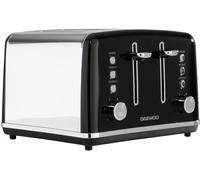 Daewoo Black 4 Slice Toaster