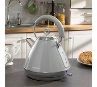Daewoo SDA2593GE KENSINGTON Cordless Pyramid Kettle in Grey 1 7L 3kW