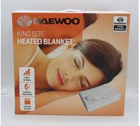 Daewoo King Size Electric Heated Blanket 110W 3 Settings 142cm x 150cm Winter