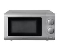 Daewoo Manual Microwave, 20 Litres, 800W, 6 Power Settings Including Defrost, 30 Minute Timer, Cooking End Signal, Viewing Door With Push Open Button, Silver