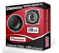 Daewoo Matiz Front Dash speakers Pioneer 4" 10cm car speaker kit 210W