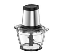 Daewoo Mini Chopper With 1 Litre Glass Bowl, Food Chopper With 4 Stainless Steel Blades, Anti-slip bottom, Safety locking lid, Food Chopper Electric, 500W Motor