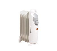 Daewoo Mini Oil Filled Radiator 650W 5 Fin Portable Heater Adjustable Thermostat White