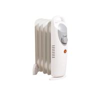 Daewoo Mini Oil Filled Radiator 650W 5 Fin Portable Heater Adjustable Thermostat White