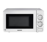 Daewoo Mirowave - 800W, 20L, White with Stainless Steel Cavity, 6 Power Settings & Defrost, SDA2075GE