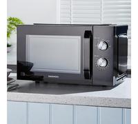 Daewoo Modern Black 800W 23L Microwave 35Min Timer 5 Power Settings Auto Defrost