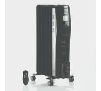 Daewoo Oil Filled Radiator Portable Electric 1500W 7 FIN LCD Display with Remote