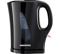 Daewoo Essentials 1.7L Fast Boil Electric Kettle - Black Plastic Cordless Jug with Auto Shut-Off & Boil-Dry Protection, Compact, Easy to Use & Clean