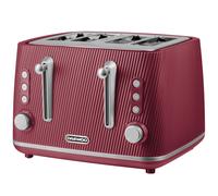Daewoo Ruby Red Cascade 4 Slice Toaster