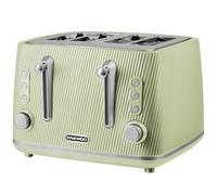 Daewoo Sage Green Cascade 4 Slice Toaster