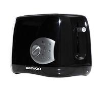 Daewoo SDA1710GE Balmoral Plastic Toaster with Electronic Timer Dial, Cancel, Defrost & Reheat, Easy Cleam Removable Crumb Tray and Movable Steel Net, Automatic Turn Off Function, 2 Slice Black