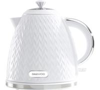 Daewoo SDA1780 Argyle Collection 1.7L Electric Kettle - Concealed Element, Removable Lid & Filter, Easy-Clean, Auto Shut-Off