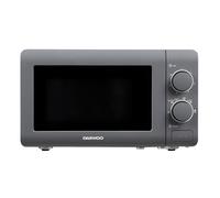 Daewoo 20L Manual Microwave wit 5 Power Settings and 30 Minute Timer and Defrost Function, Cool Grey Housing with Push Button Door and White Interior, 220-240v, 50hz 800w- Grey (SDA1961)