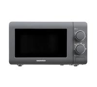 Daewoo 20L Manual Microwave wit 5 Power Settings and 30 Minute Timer and Defrost Function, Cool Grey Housing with Push Button Door and White Interior, 220-240v, 50hz 800w- Grey (SDA1961)
