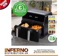 Daewoo 8L Dual Basket Air Fryer Sda2310 Black