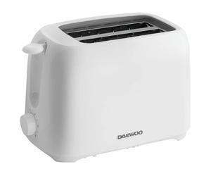 Daewoo SDA2453GE 2 Slice Plastic Toaster Pure White