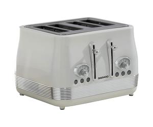 Daewoo SDA2523GE Baltimore 4 Slice Toaster in Buttermilk White