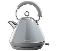 Daewoo SDA2593GE KENSINGTON Cordless Pyramid Kettle in Grey 1 7L 3kW