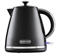 Stirling Pyramid Kettle Cordless 1.7 Litre 3KW Rapid Boil Black Daewoo Black One Size