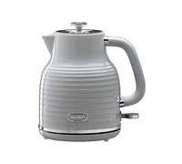 Daewoo Sienna 1.7L Rapid Boil Kettle, 3KW Cordless Electric Kettle, 360° Base, Auto Shut Off, Grey Finish, Home, Office, Student Kitchen