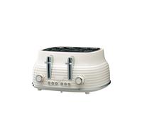 Daewoo Sienna 4 Slice Toaster High Lift 6 Browning Settings Cream Sda2483Ge Cream One Size