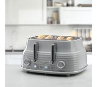 Daewoo SDA2484GE Sienna 4 Slice Toaster in Grey