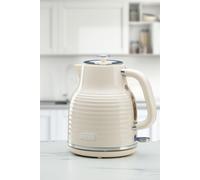 Daewoo Sienna 1.7L Rapid Boil Kettle, 3KW Cordless Electric Kettle, 360° Base, Auto Shut Off, Cream Finish, Home, Office, Student Kitchen