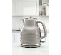 Daewoo Sienna 1.7L Rapid Boil Kettle, 3KW Cordless Electric Kettle, 360° Base, Auto Shut Off, Taupe Finish, Home, Office, Student Kitchen