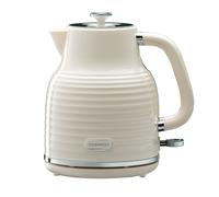 Daewoo Sienna Jug Kettle 1.7 Litre Cordless 360° Base 3KW Rapid Boil Grey Cream