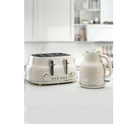 Daewoo Sienna Kettle & 4 Slice Toaster SDA2480 / SDA2483 - Cream Cream