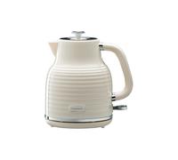 Daewoo Sienna 1.7L Rapid Boil Kettle, 3KW Cordless Electric Kettle, 360° Base, Auto Shut Off, Cream Finish, Home, Office, Student Kitchen