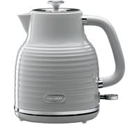 Daewoo Sienna 1.7L Rapid Boil Kettle, 3KW Cordless Electric Kettle, 360° Base, Auto Shut Off, Grey Finish, Home, Office, Student Kitchen