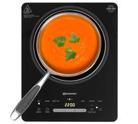 Daewoo Single Induction Hob - 2200W, Portable, Cooktop/Tabletop, 6 Presets, LED Controls & Timer