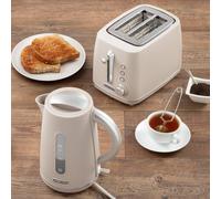 Daewoo Sl ascade" 1.7L Fast-Boil Matching Kettle And Toaster Set 2-Slice In Taupe Taupe