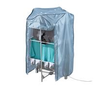 Daewoo Small 3 Tier Foldable Electric Heated Clothes Airer with Cover