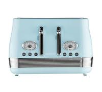 DAEWOO Denver 4 Slice Retro Toaster, Wide Slots, Sky Blue - SDA2750GE