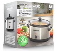 DAEWOO SDA1788 Slow Cooker - Stainless Steel, Stainless Steel