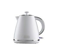 Daewoo Stirling Collection, 1.7 Litre Pyramid Kettle Filling Up To 7 Cups With 360° Swivel Base And Fully Removable Lid, User Friendly, Easy Cleaning, Safety Features, White