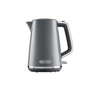 (Grey) Daewoo Stirling Jug Kettle 1.7L Cordless Swivel Base 3KW Rapid Boil Easy Fill