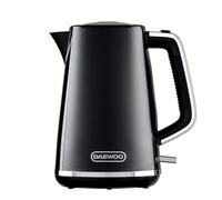 (Black) Daewoo Stirling Jug Kettle 1.7L Cordless Swivel Base 3KW Rapid Boil Easy Fill