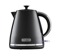 Stirling Pyramid Kettle Cordless 1.7 Litre 3KW Rapid Boil Black Daewoo Black One Size