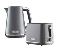 Daewoo Stirling, Jug Kettle & Toaster Set, Grey
