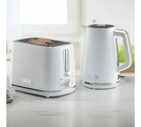Daewoo Stirling Jug Kettle and Toaster Bundle Set 1.7L Rapid Boil 2 Slice White