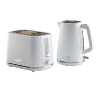 Stirling Jug Kettle and 2 Slice Toaster Set 3KW Fast Boil 1.7L White Daewoo White One Size