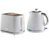 Daewoo Stirling Pyramid 1.7L Rapid Boil Kettle & 2 Slice Toaster Set - 3 Colours