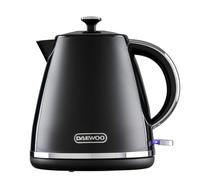 Stirling Pyramid Kettle Cordless 1.7 Litre 3KW Rapid Boil Black Daewoo Black One Size